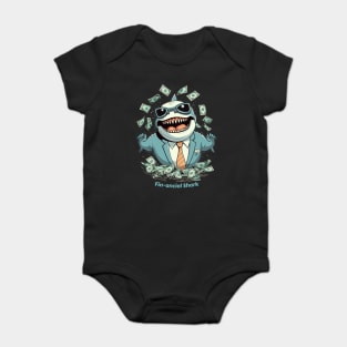 Fin-ancial Shark | Shark Fan Tee Baby Bodysuit